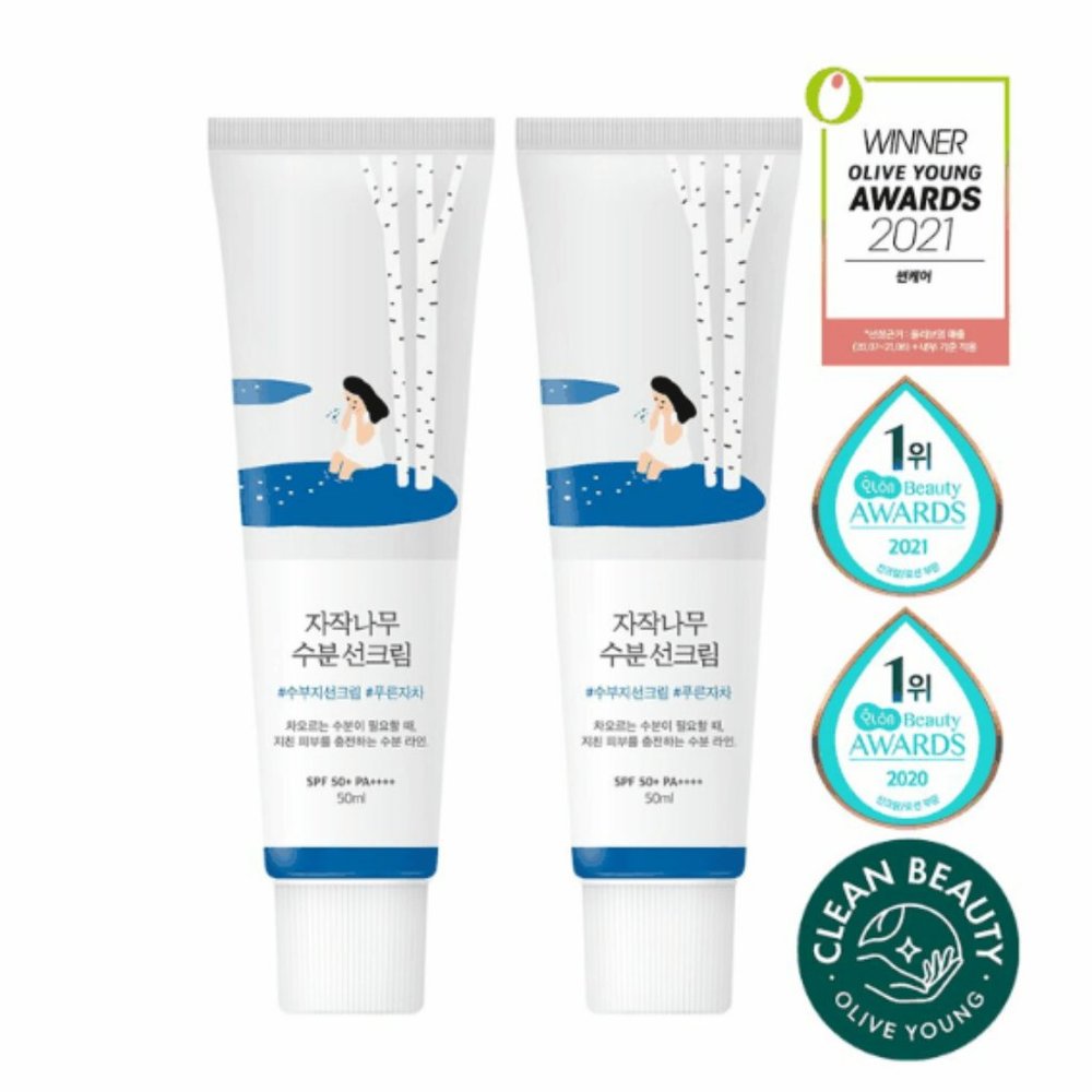 Round Lab Birch Juice Moisturizing Sun Cream 50ml + 50ml Special Set(1+1)